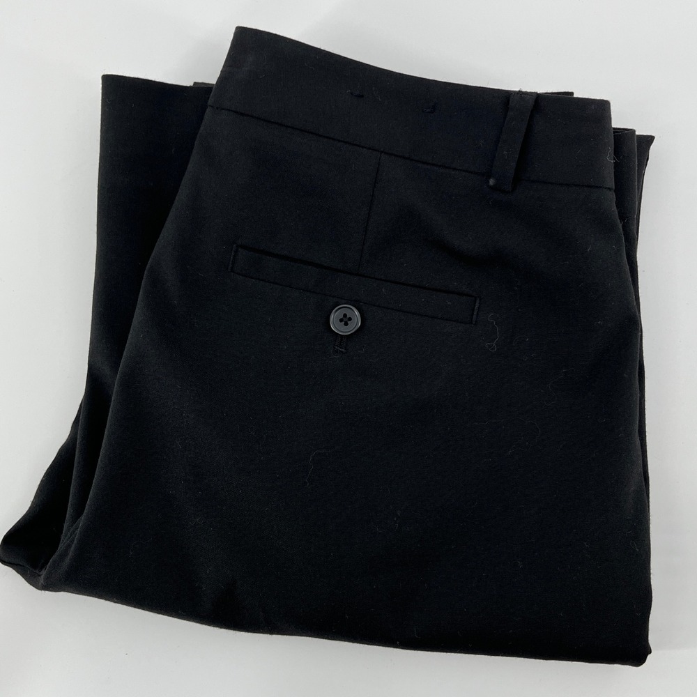Banana Republic Jackson Fit Black Dress Pants Womens 6R Straight Leg Lined